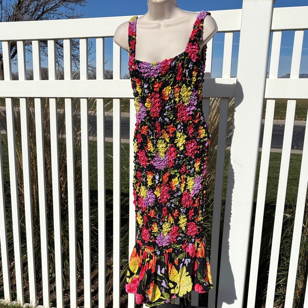 Yukiko Noritake Anthropologie Popcorn Style Dress Lined Size S/M